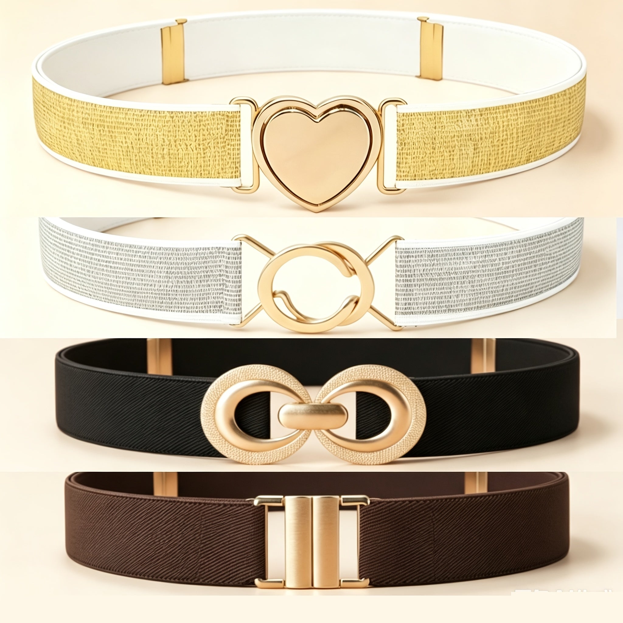 Ceinture à Boucle Classique Élastique pour Femme Solange — visuel 2