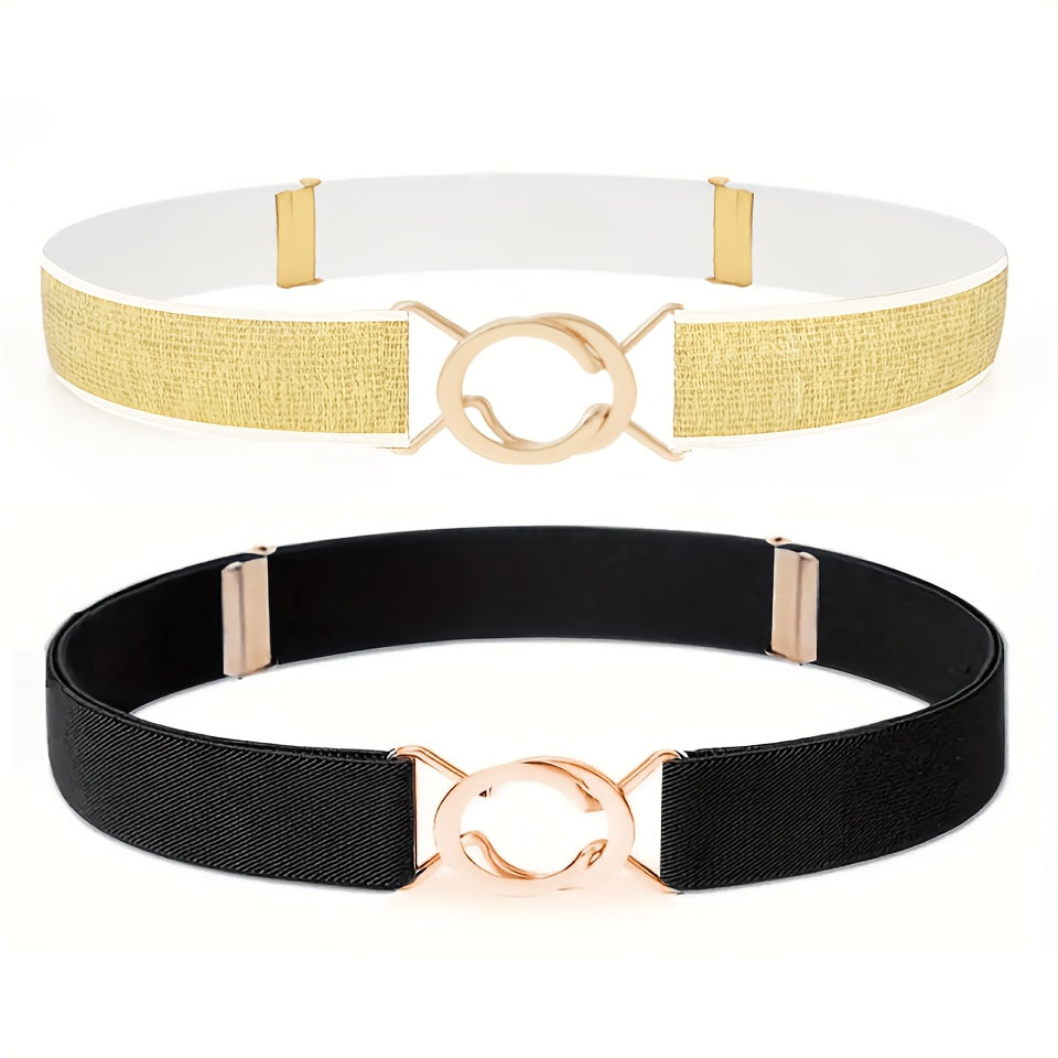 Ceinture à Boucle Classique Élastique pour Femme Sophie — visuel 3