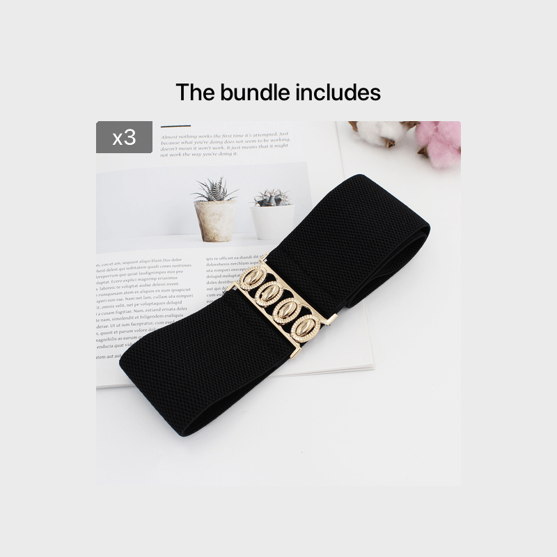 Ceinture à Boucle Classique Élastique pour Femme Vanessa — visuel 5