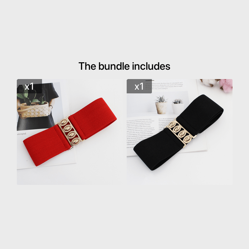 Ceinture à Boucle Classique Élastique pour Femme Vanessa — visuel 6