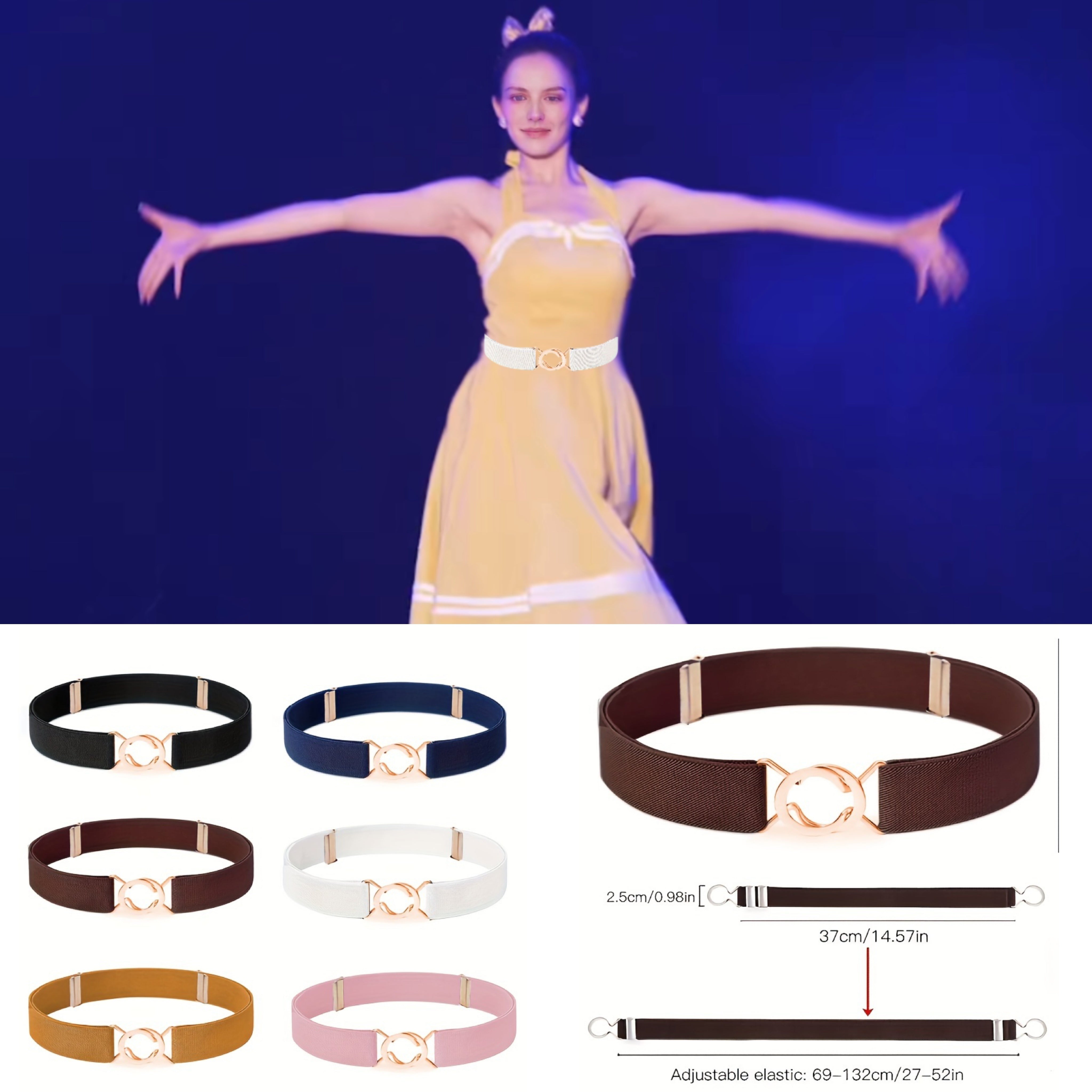 Ceinture à Boucle Classique Élastique pour Homme Billings — visuel 10