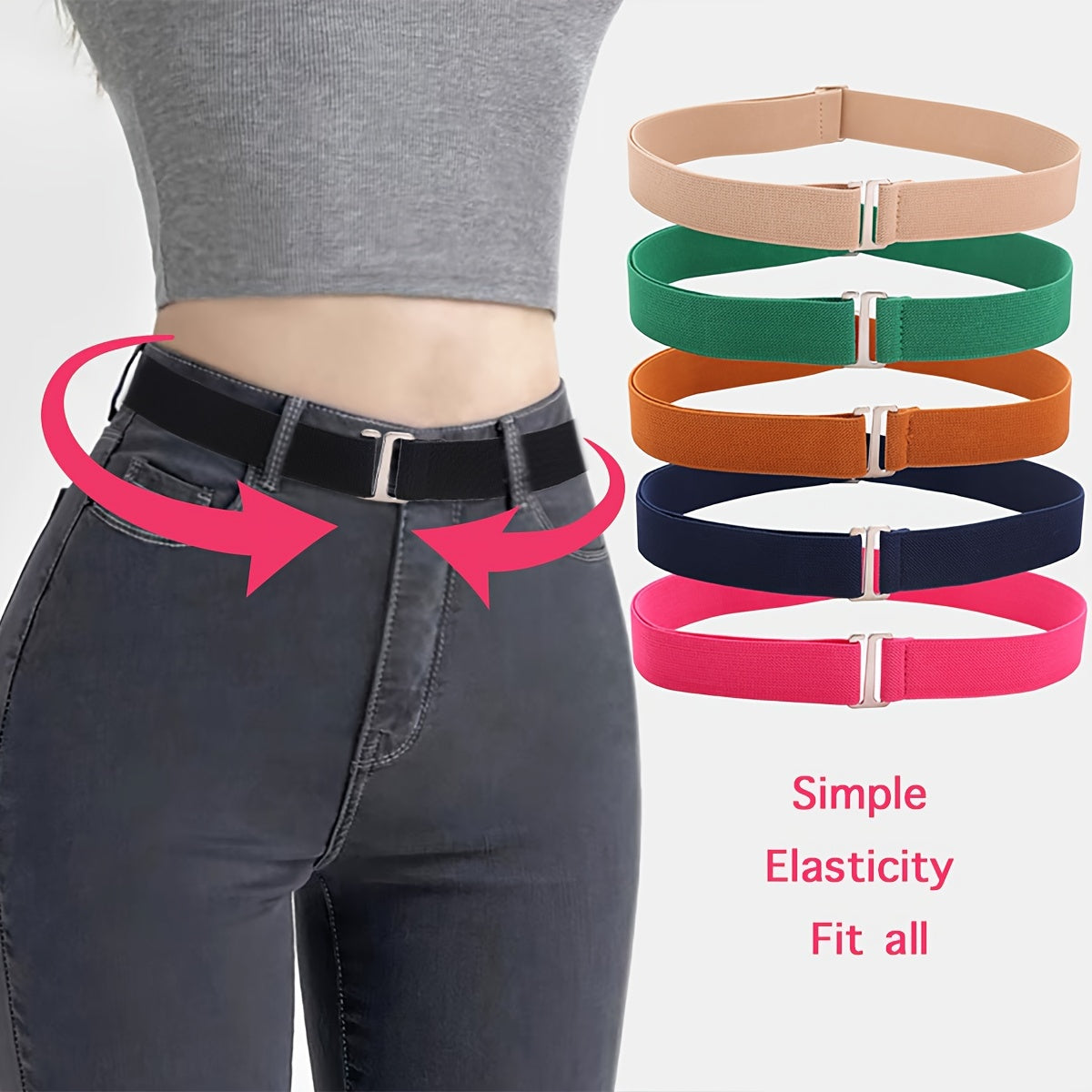 Ceinture à Boucle Classique Élastique pour Homme Bremen — visuel 21