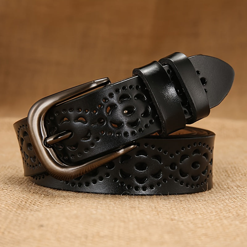 Ceinture à Boucle Classique en Simili Cuir pour Femme Augustine — visuel 1