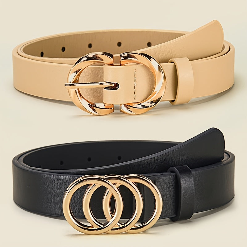 Ceinture à Boucle Classique en Simili Cuir pour Femme Biarritz — visuel 4