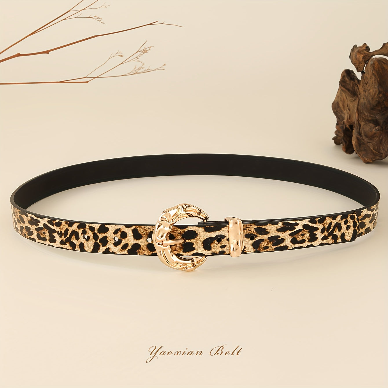 Ceinture à Boucle Classique en Simili Cuir pour Femme Deauville — visuel 1