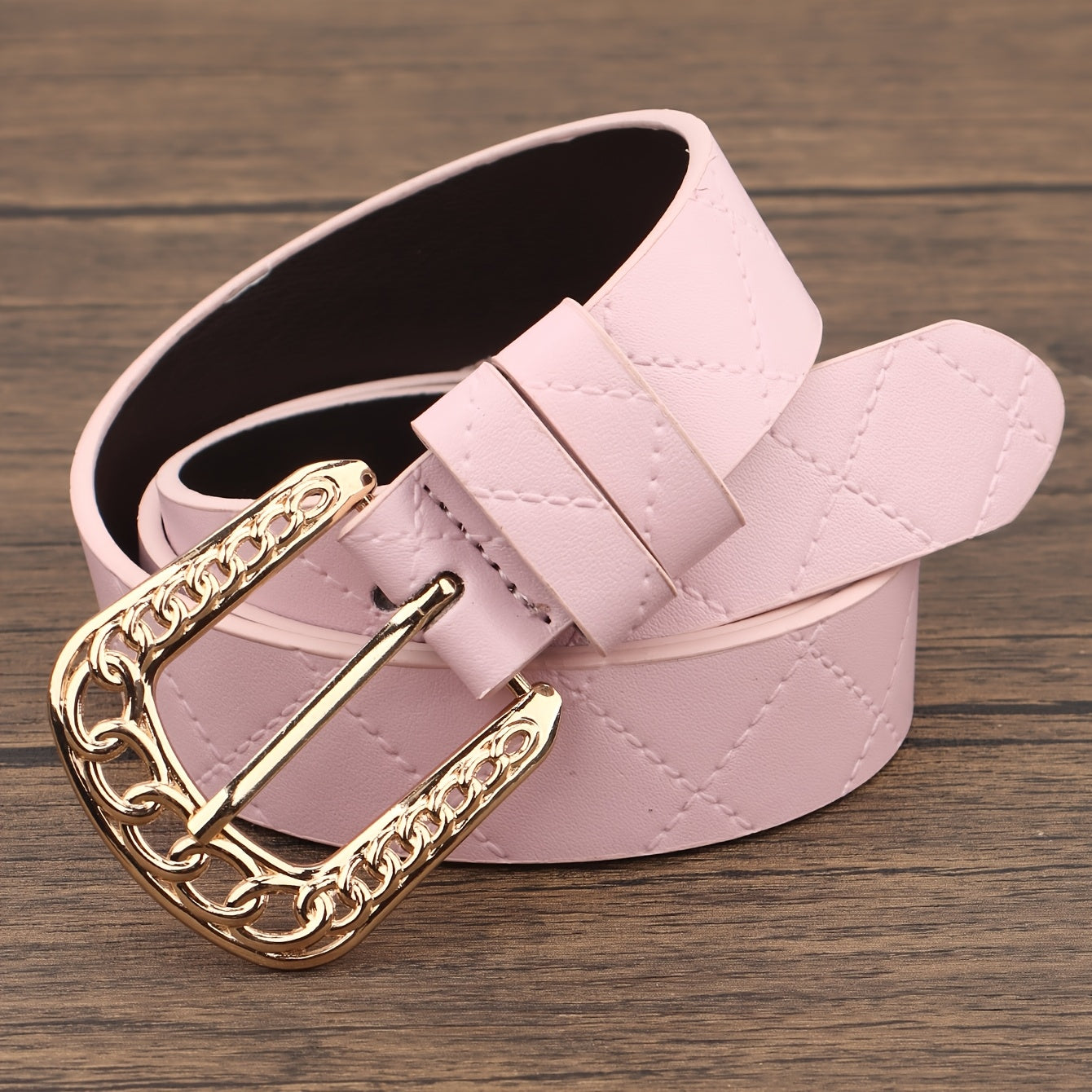 Ceinture à Boucle Classique en Simili Cuir pour Femme Elisa — visuel 1