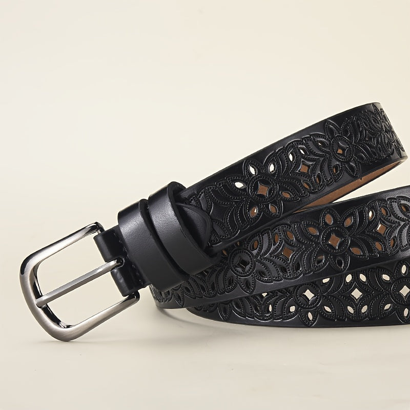 Ceinture à Boucle Classique en Simili Cuir pour Femme Enora — visuel 1
