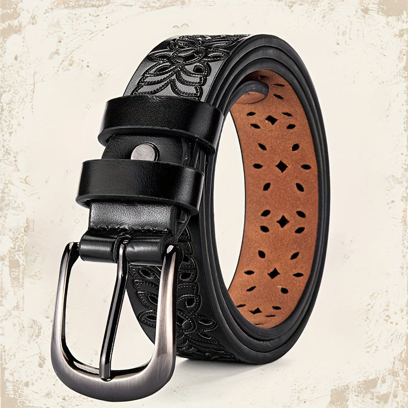 Ceinture à Boucle Classique en Simili Cuir pour Femme Enora — visuel 2