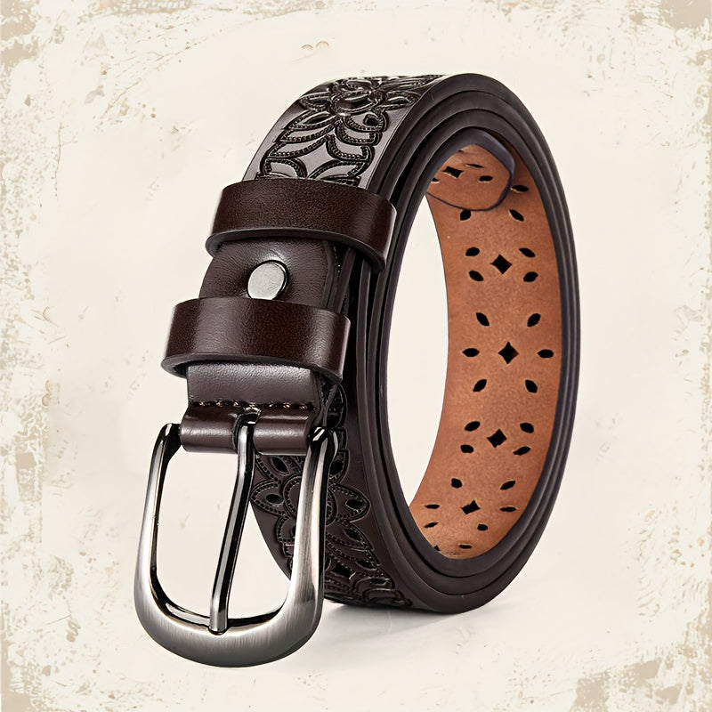 Ceinture à Boucle Classique en Simili Cuir pour Femme Enora — visuel 3