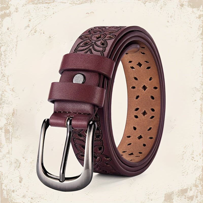 Ceinture à Boucle Classique en Simili Cuir pour Femme Enora — visuel 4