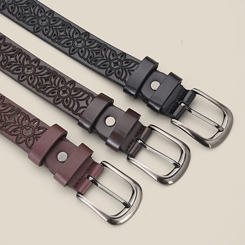 Ceinture à Boucle Classique en Simili Cuir pour Femme Enora — visuel 7