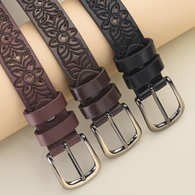 Ceinture à Boucle Classique en Simili Cuir pour Femme Enora — visuel 8