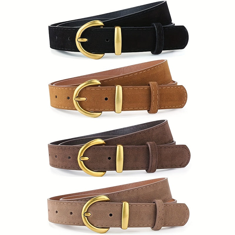 Ceinture à Boucle Classique en Simili Cuir pour Femme Gabrielle — visuel 1