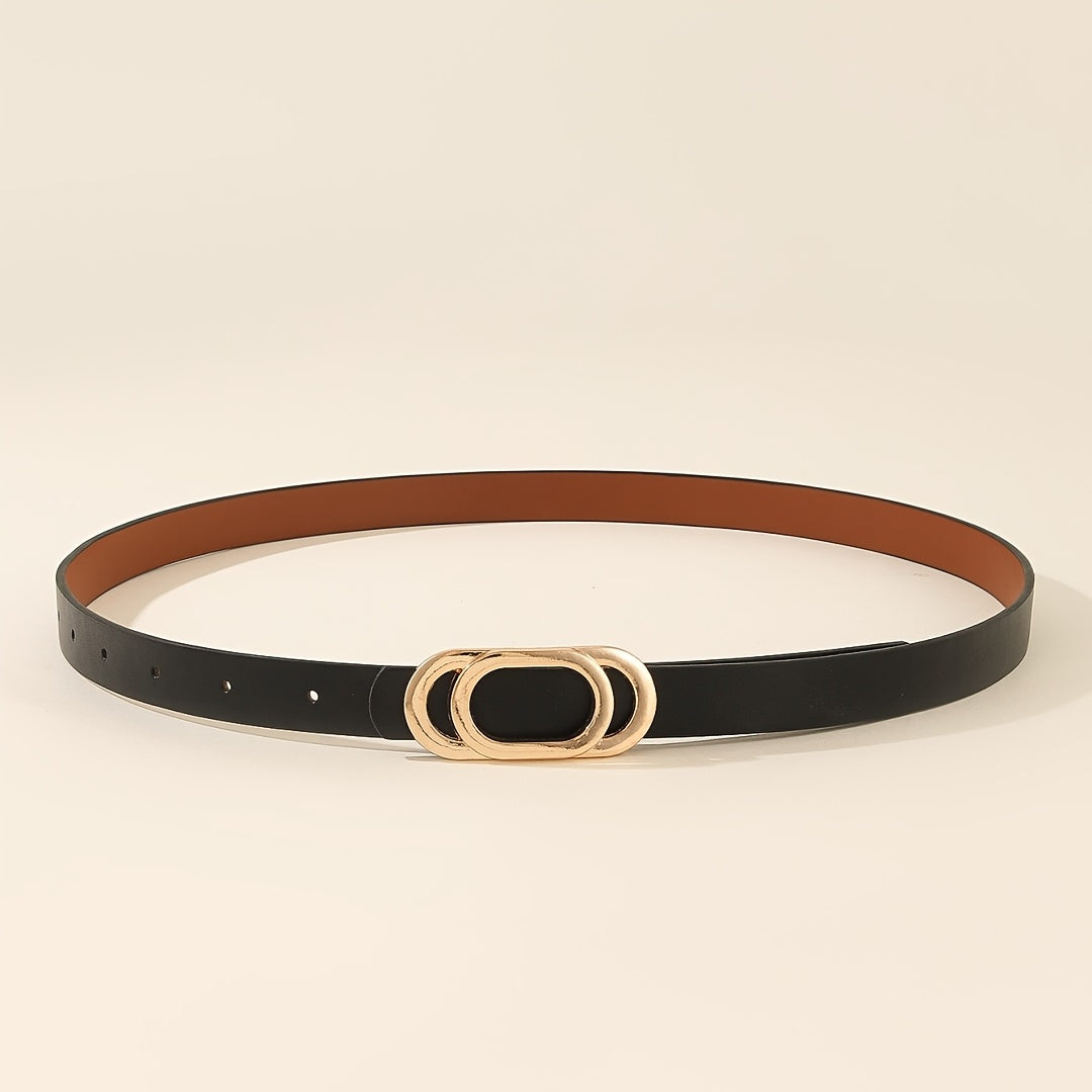 Ceinture à Boucle Classique en Simili Cuir pour Femme Genevieve — visuel 2