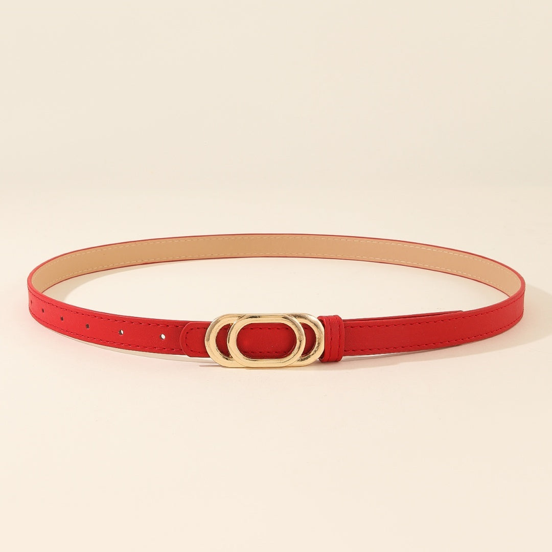 Ceinture à Boucle Classique en Simili Cuir pour Femme Genevieve — visuel 4