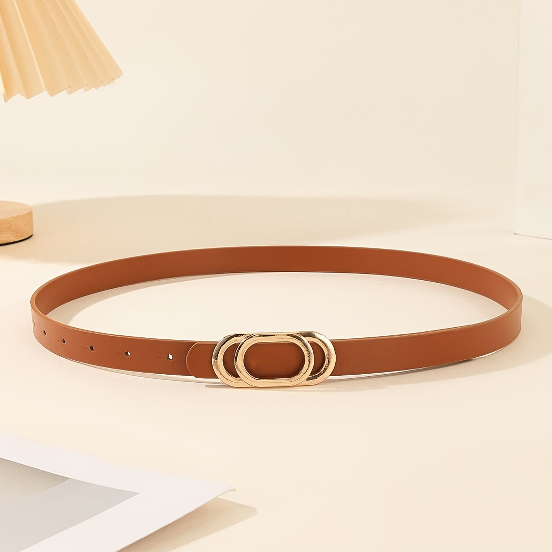 Ceinture à Boucle Classique en Simili Cuir pour Femme Genevieve — visuel 7