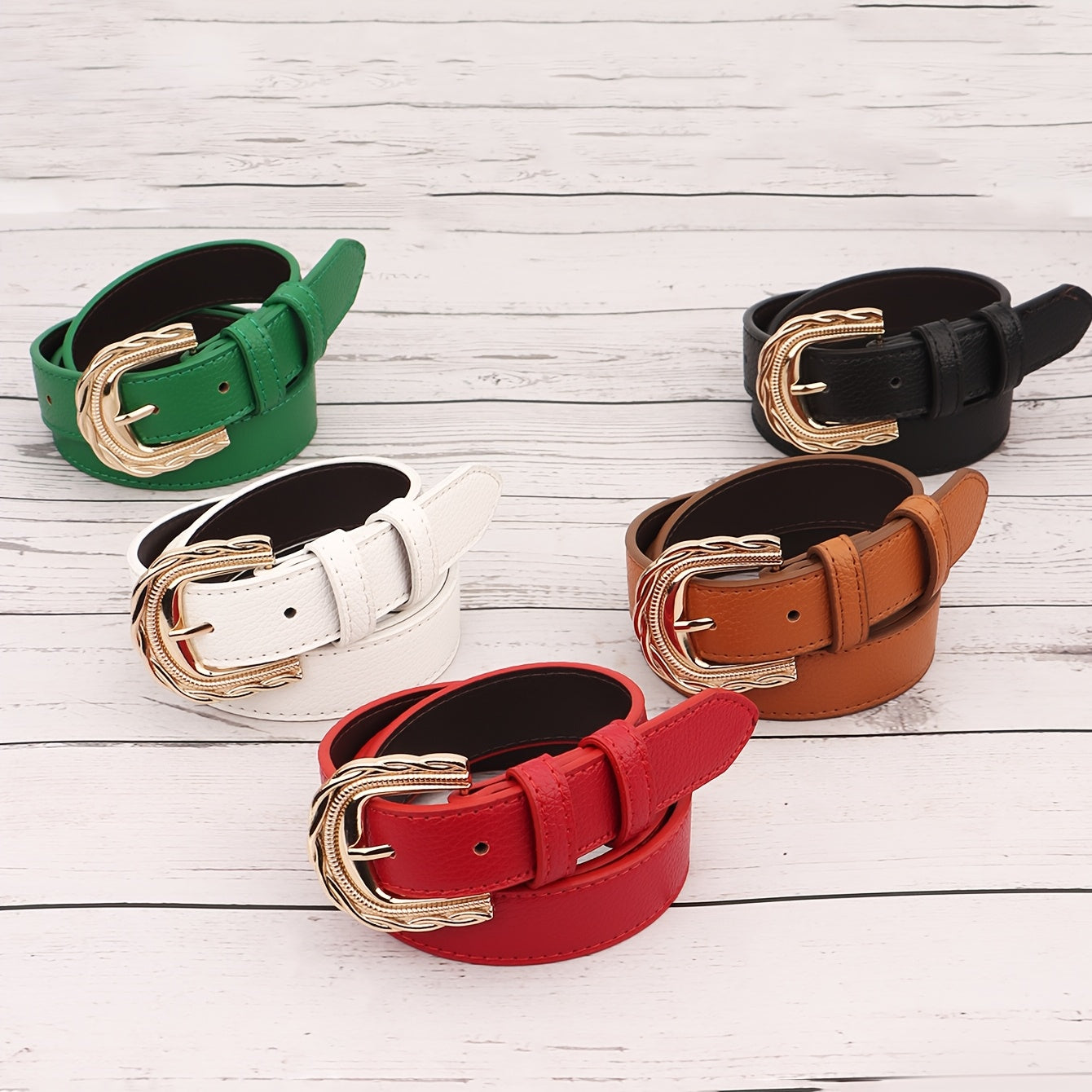 Ceinture à Boucle Classique en Simili Cuir pour Femme Honorine — visuel 6