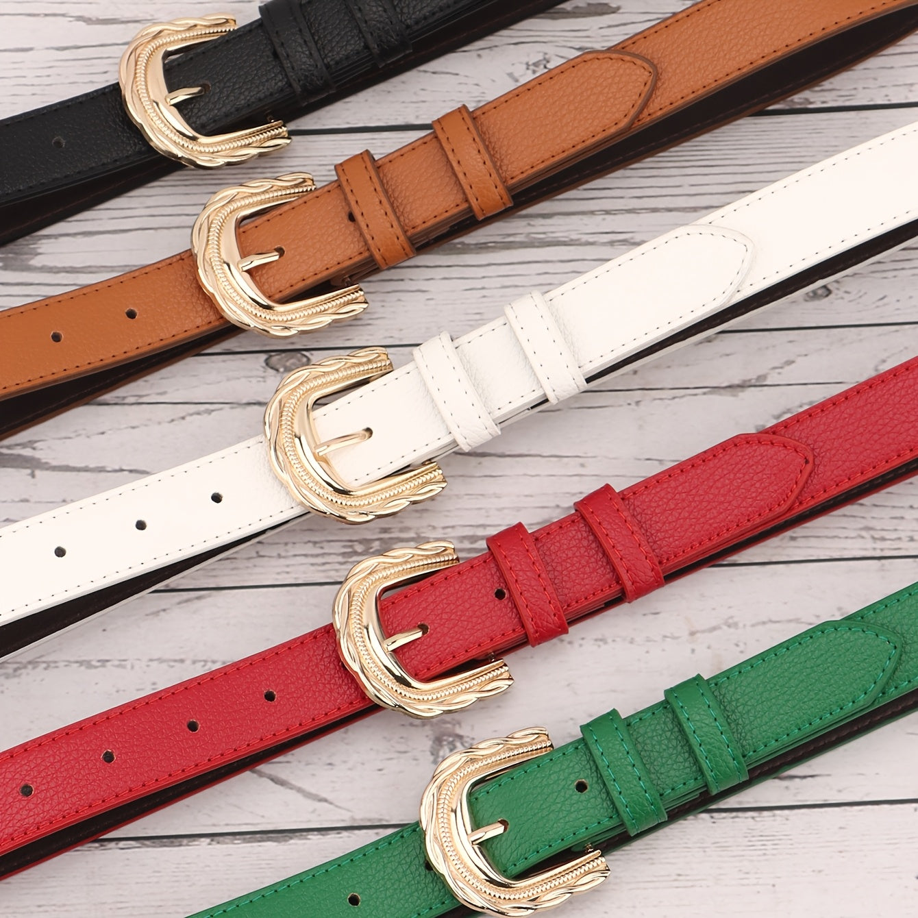 Ceinture à Boucle Classique en Simili Cuir pour Femme Honorine — visuel 7