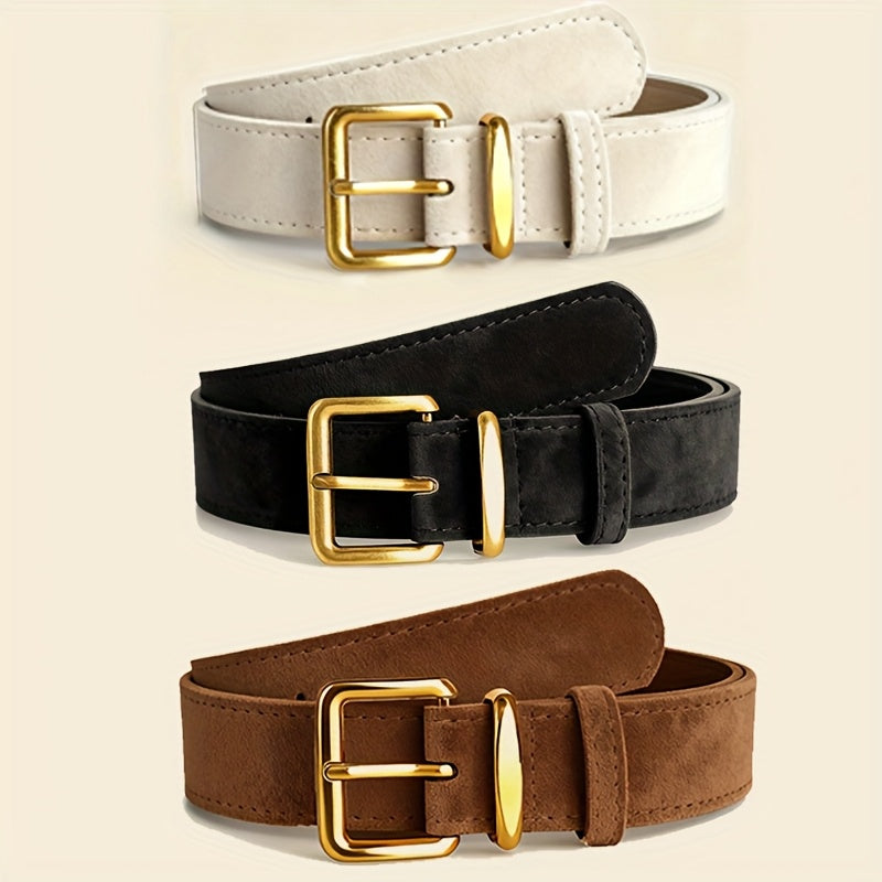 Ceinture à Boucle Classique en Simili Cuir pour Femme Irène — visuel 2