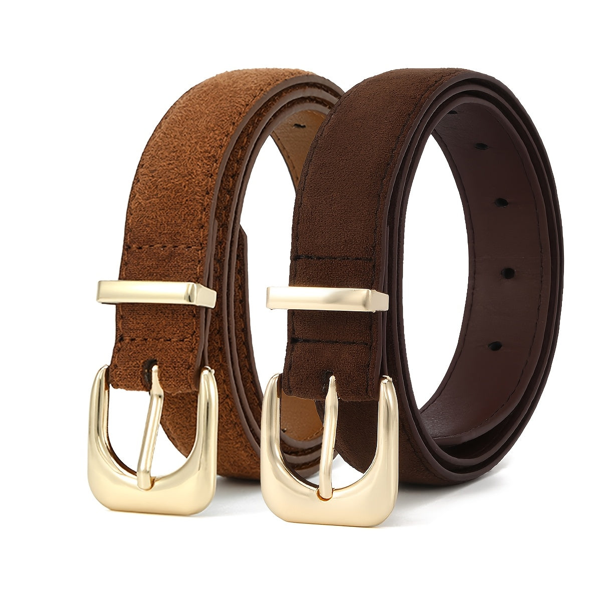 Ceinture à Boucle Classique en Simili Cuir pour Femme Justine — visuel 1