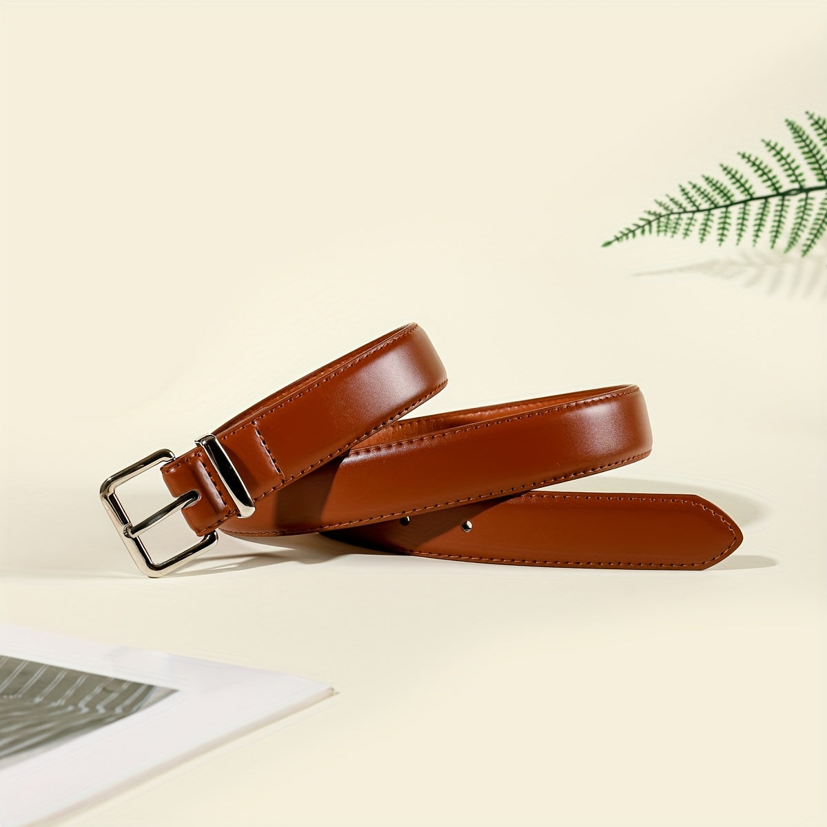 Ceinture à Boucle Classique en Simili Cuir pour Femme Marion — visuel 1