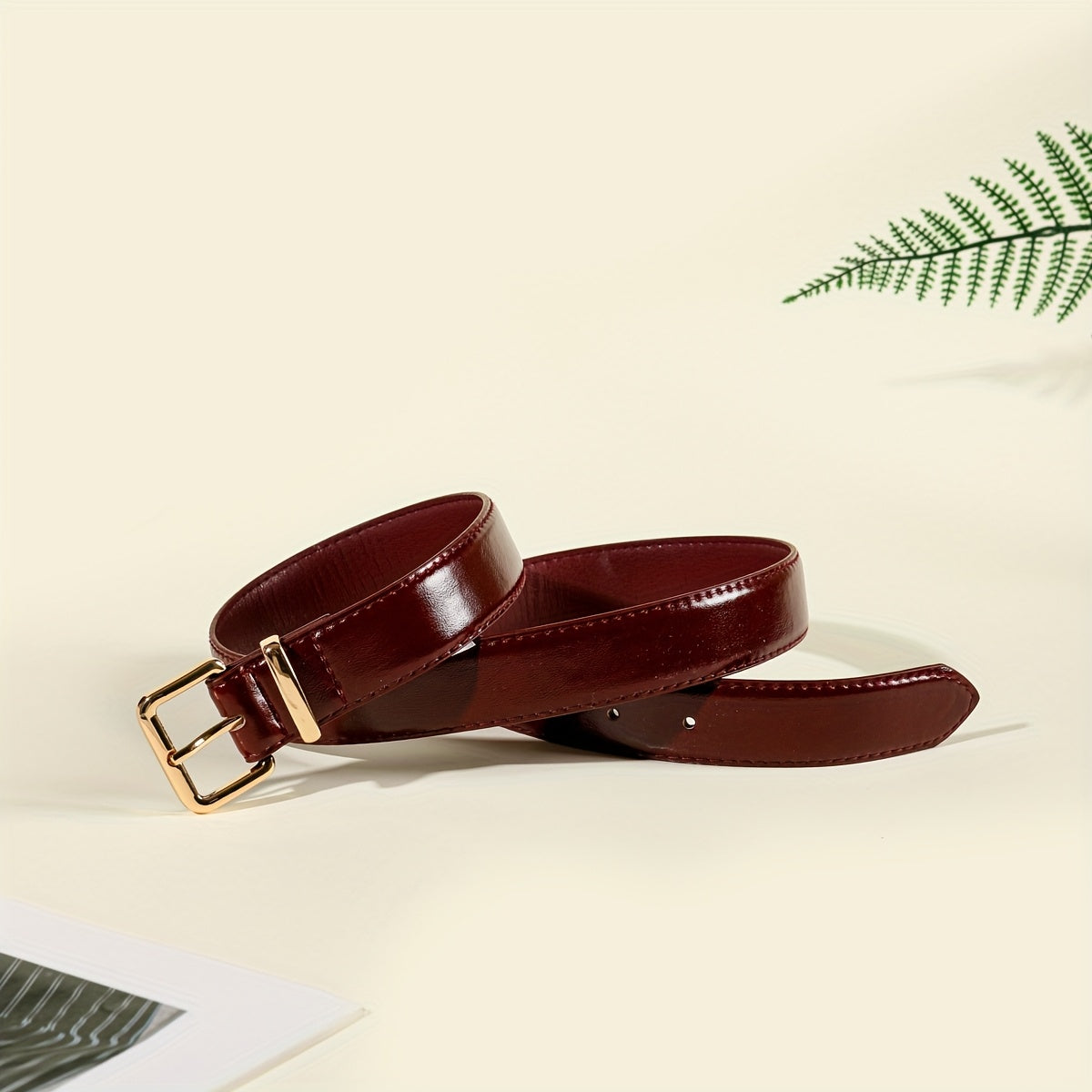 Ceinture à Boucle Classique en Simili Cuir pour Femme Marion — visuel 2