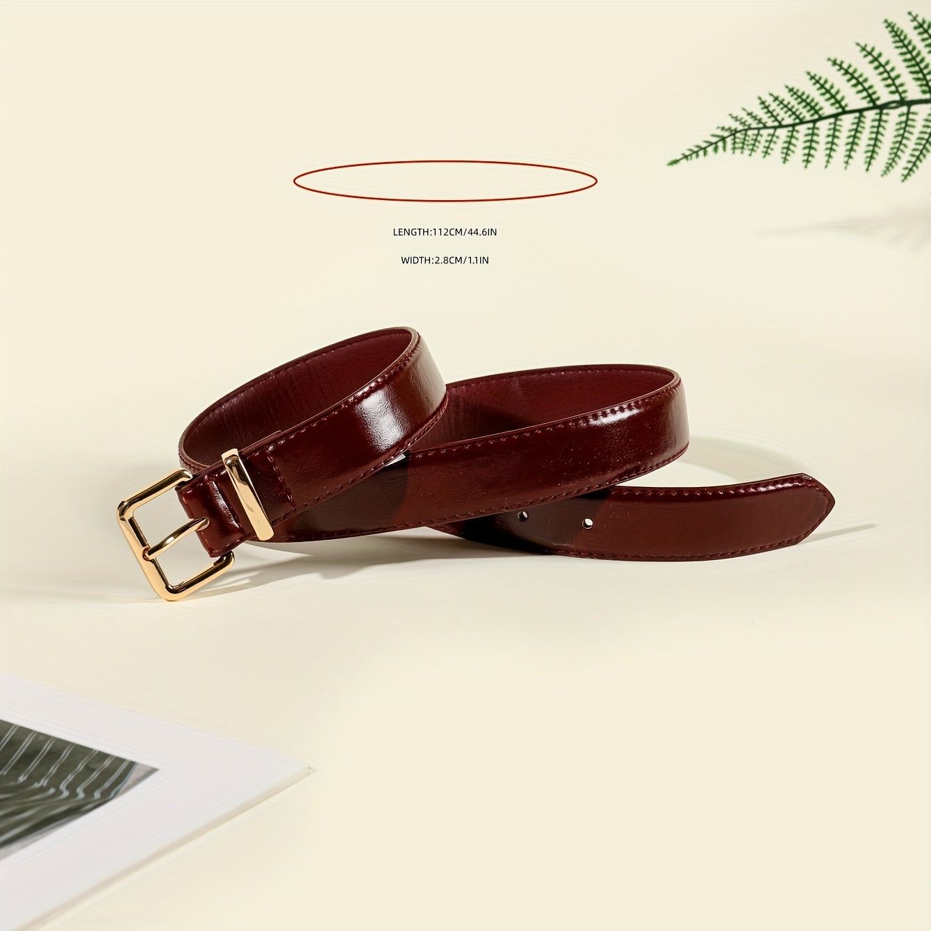 Ceinture à Boucle Classique en Simili Cuir pour Femme Marion — visuel 4
