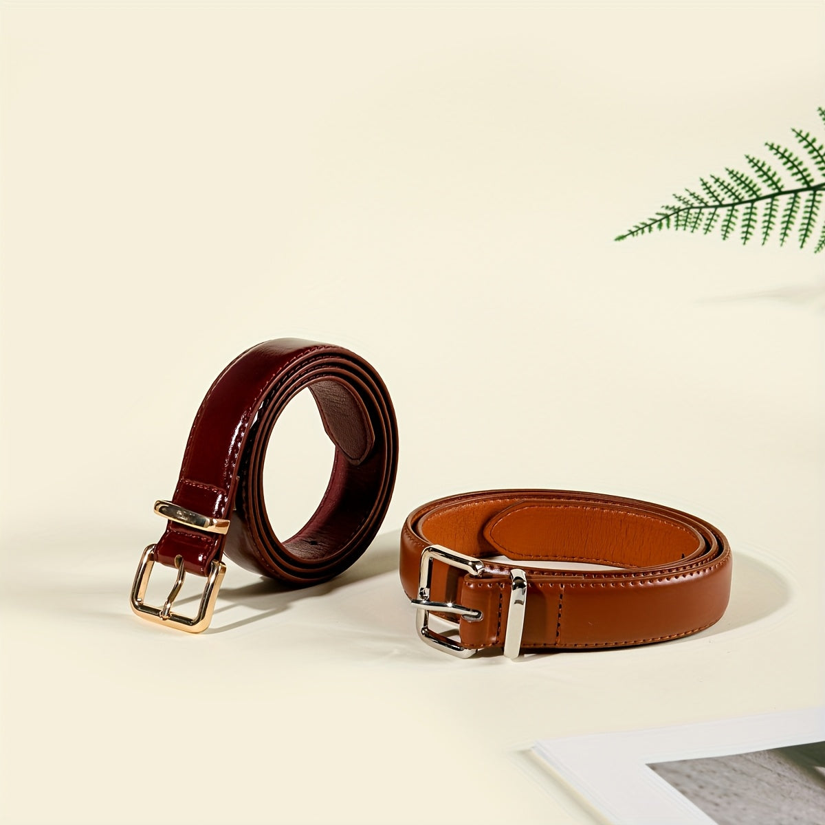 Ceinture à Boucle Classique en Simili Cuir pour Femme Marion — visuel 5