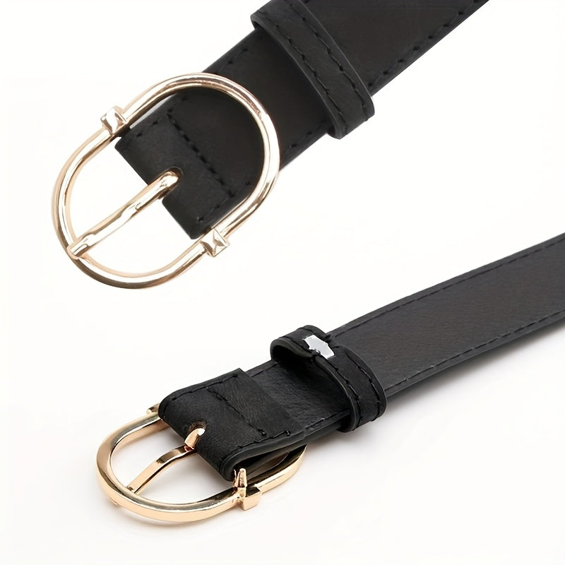 Ceinture à Boucle Classique en Simili Cuir pour Femme Mauricette — visuel 5