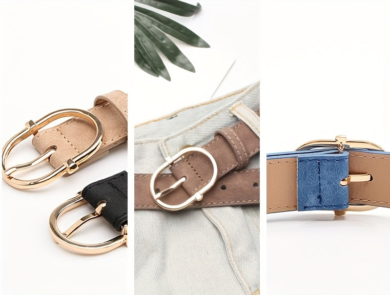 Ceinture à Boucle Classique en Simili Cuir pour Femme Mauricette — visuel 7