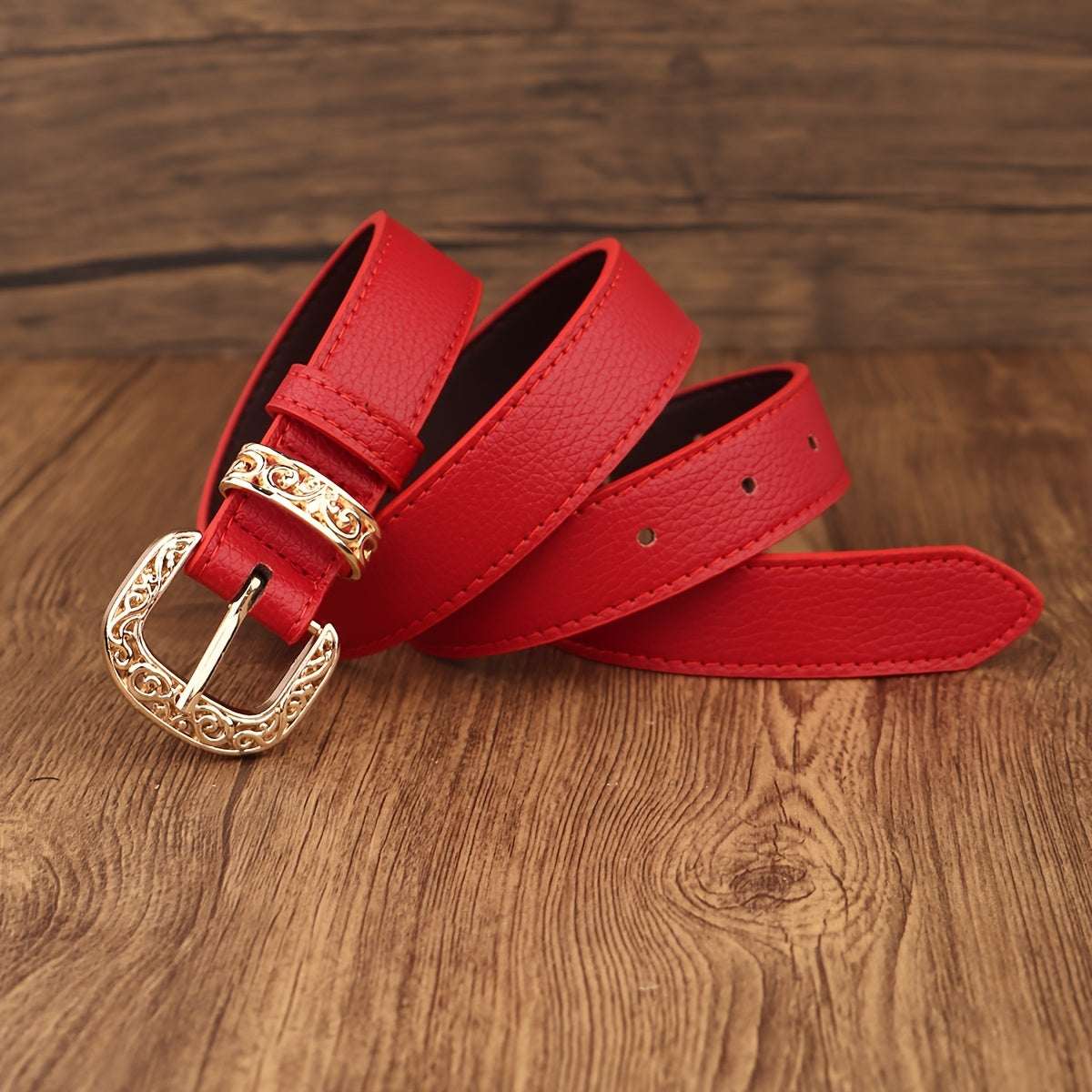Ceinture à Boucle Classique en Simili Cuir pour Femme Rachel — visuel 3