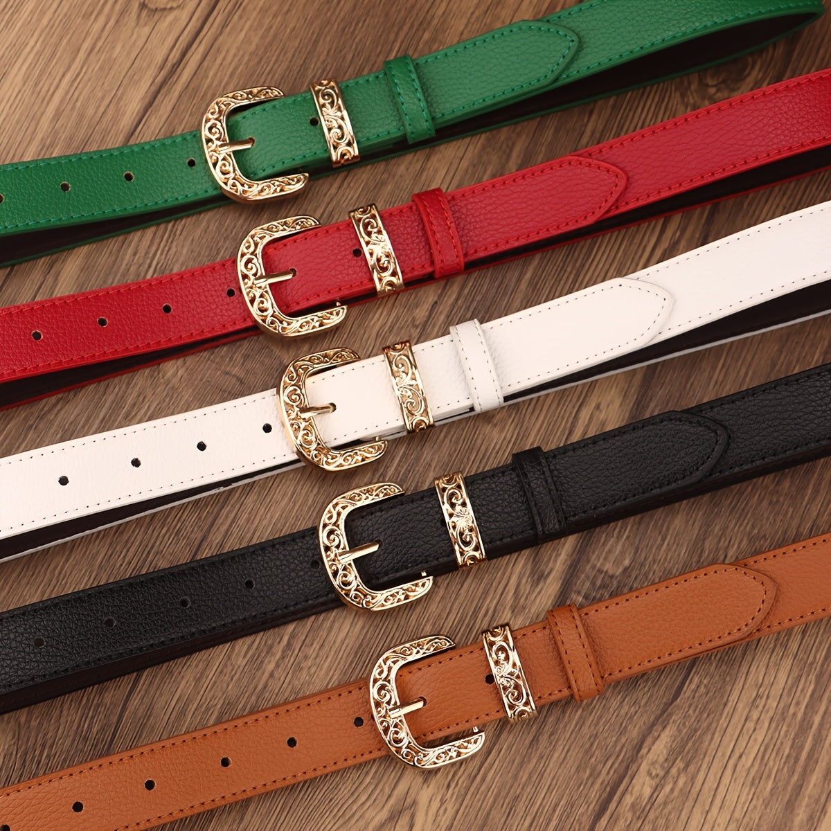 Ceinture à Boucle Classique en Simili Cuir pour Femme Rachel — visuel 7