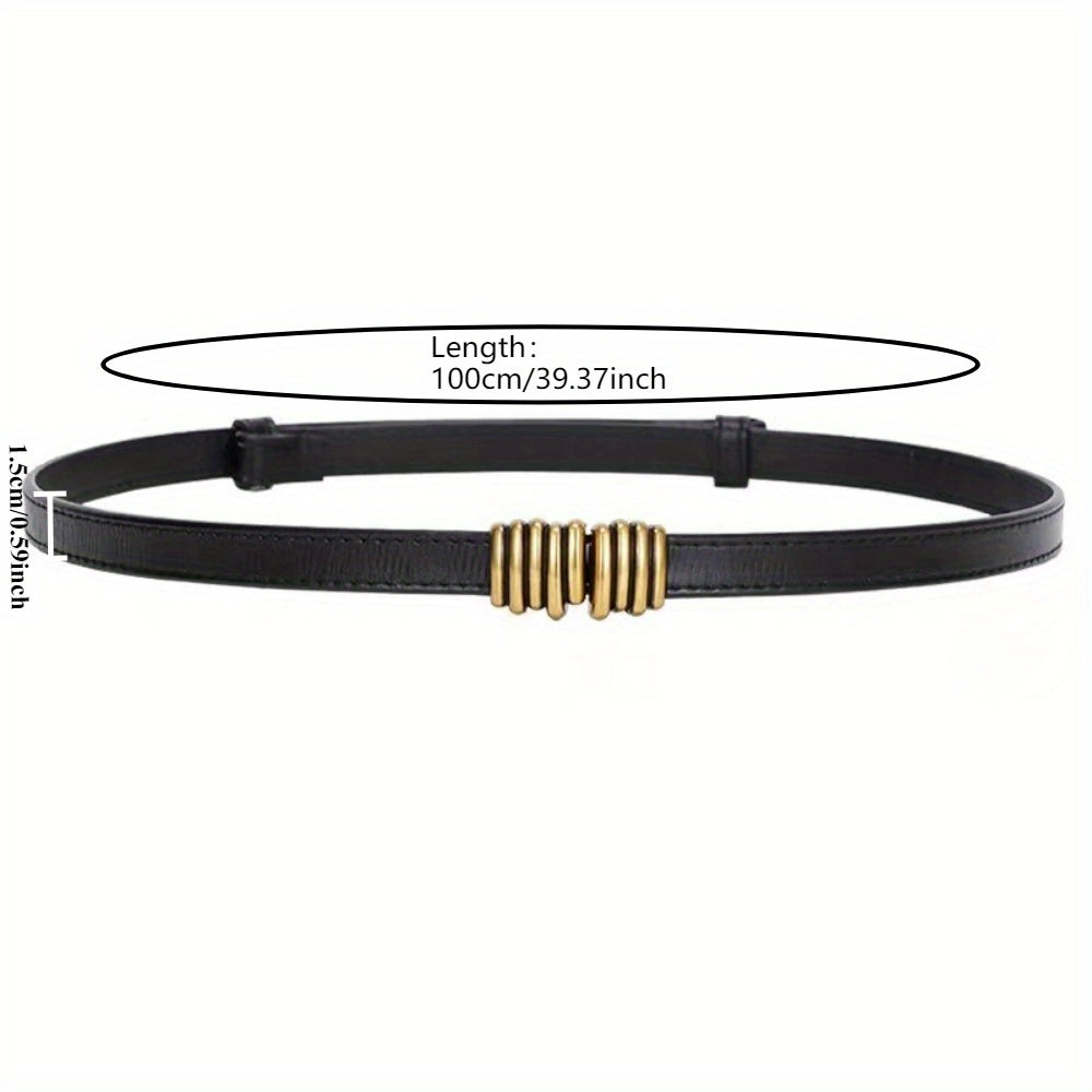 Ceinture à Boucle Classique en Simili Cuir pour Femme Raphaelle — visuel 1