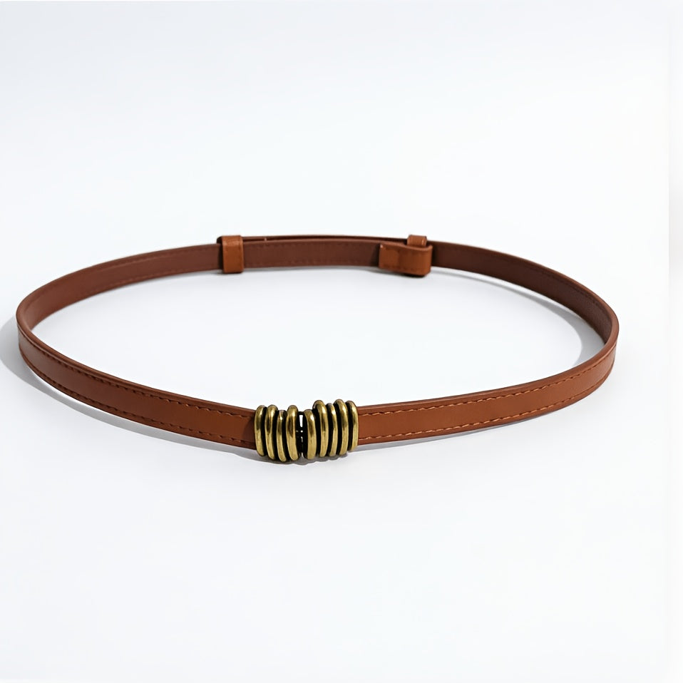 Ceinture à Boucle Classique en Simili Cuir pour Femme Raphaelle — visuel 3