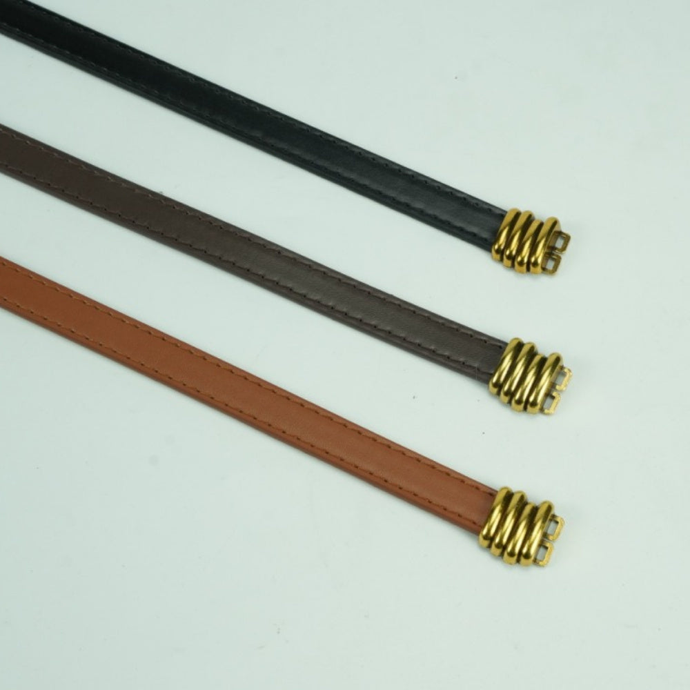 Ceinture à Boucle Classique en Simili Cuir pour Femme Raphaelle — visuel 6