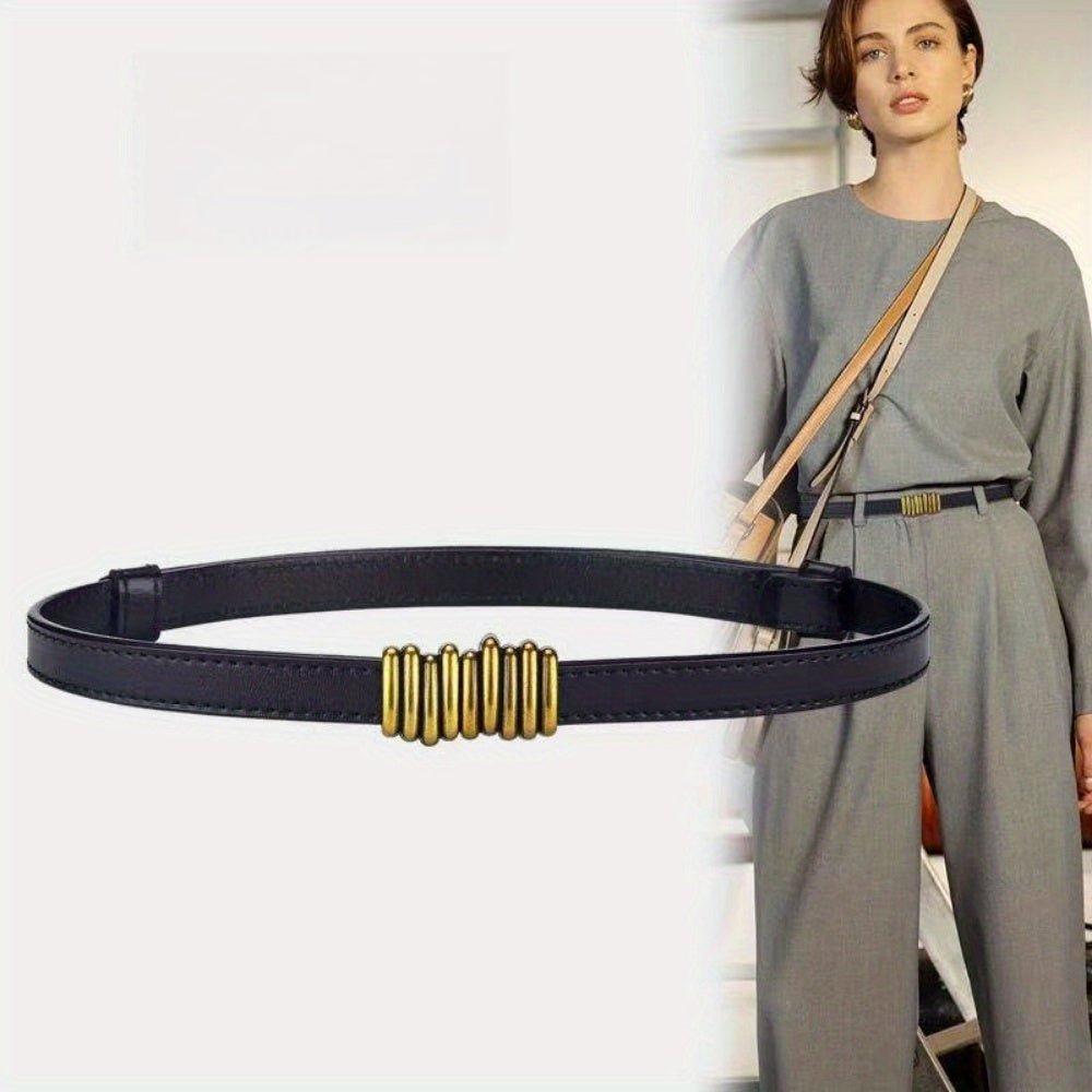 Ceinture à Boucle Classique en Simili Cuir pour Femme Raphaelle — visuel 7