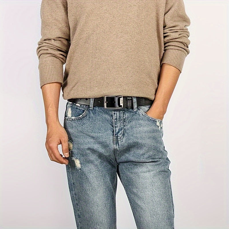 Ceinture à Boucle Classique en Simili Cuir pour Homme Augustin — visuel 8