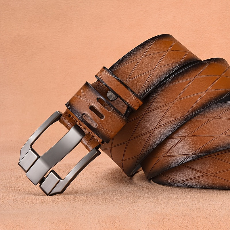 Ceinture à Boucle Classique en Simili Cuir pour Homme Brieuc — visuel 4