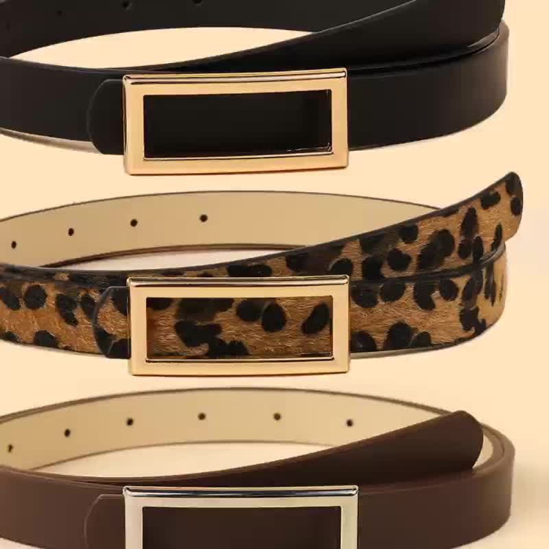 Ceinture à Boucle Classique en Simili Cuir pour Homme Cambrai — visuel 11