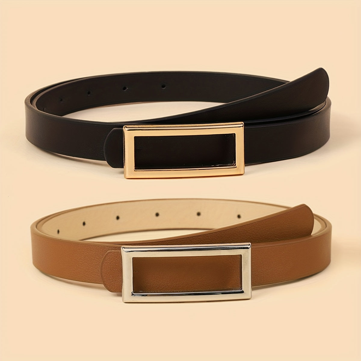 Ceinture à Boucle Classique en Simili Cuir pour Homme Cambrai — visuel 3