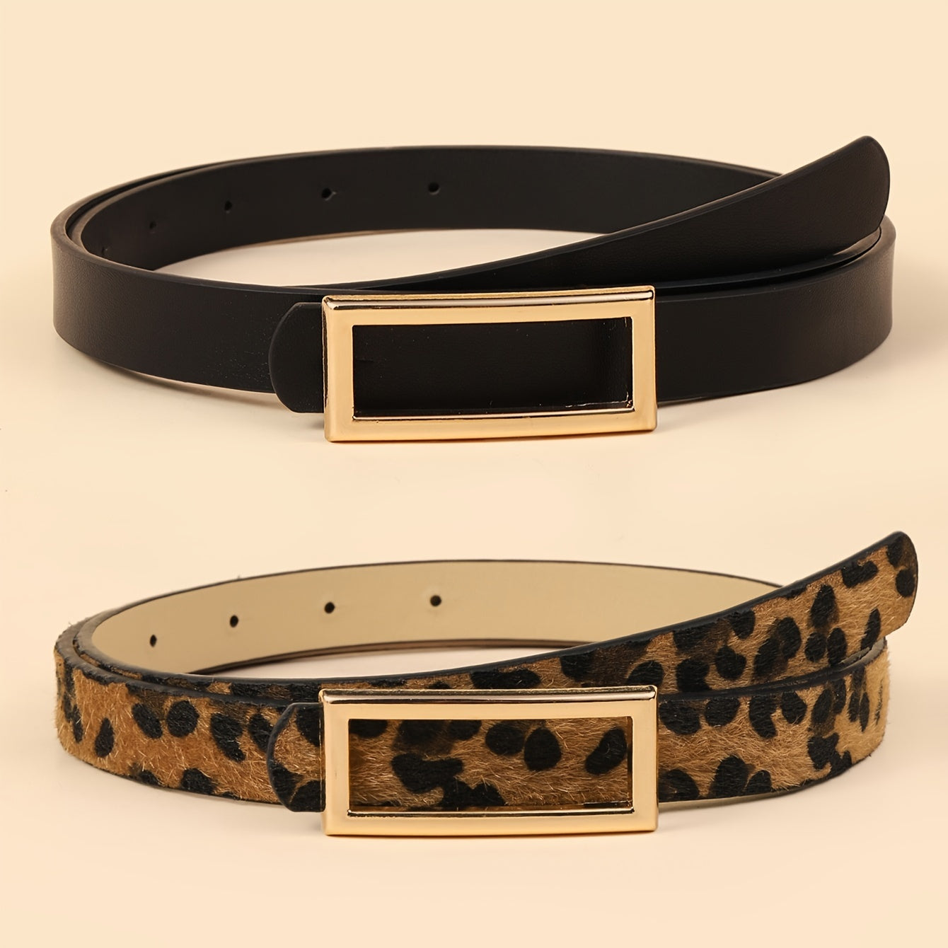Ceinture à Boucle Classique en Simili Cuir pour Homme Cambrai — visuel 5