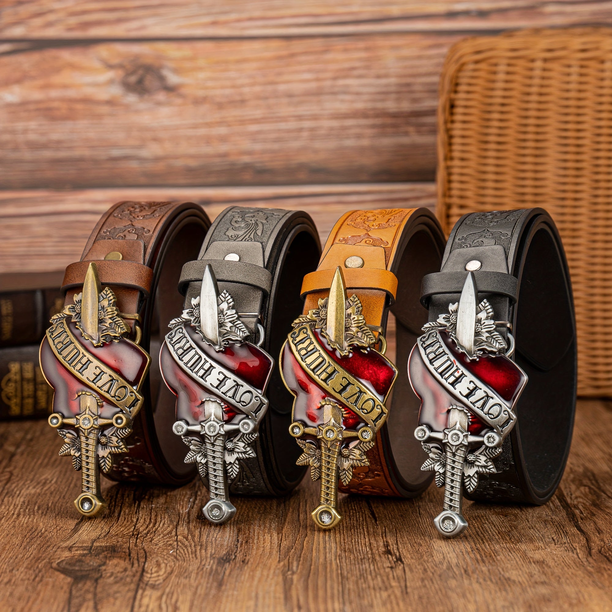 Ceinture à Boucle Classique en Simili Cuir pour Homme Gloucester — visuel 1