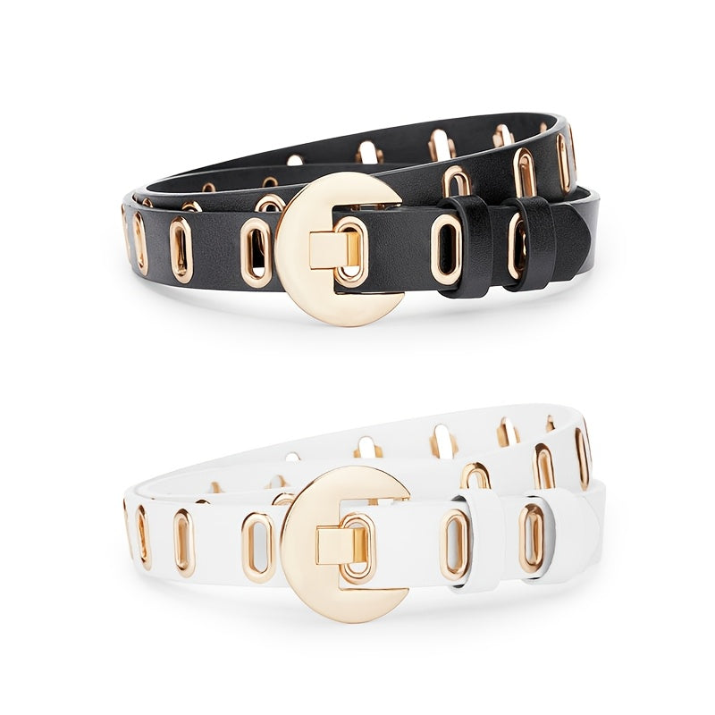 Ceinture à Boucle Classique en Simili Cuir pour Homme Hanovre — visuel 1