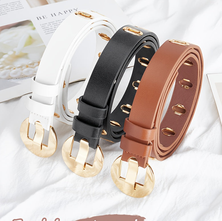Ceinture à Boucle Classique en Simili Cuir pour Homme Hanovre — visuel 5