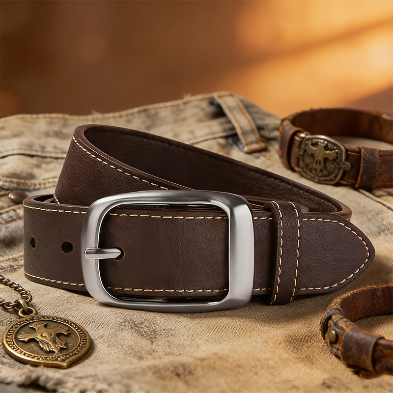 Ceinture à Boucle Classique en Simili Cuir pour Homme Horace — visuel 2
