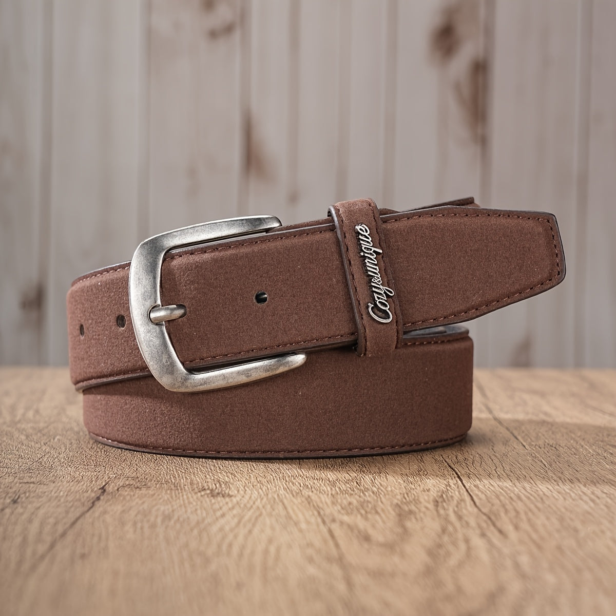 Ceinture à Boucle Classique en Simili Cuir pour Homme Isidore — visuel 2