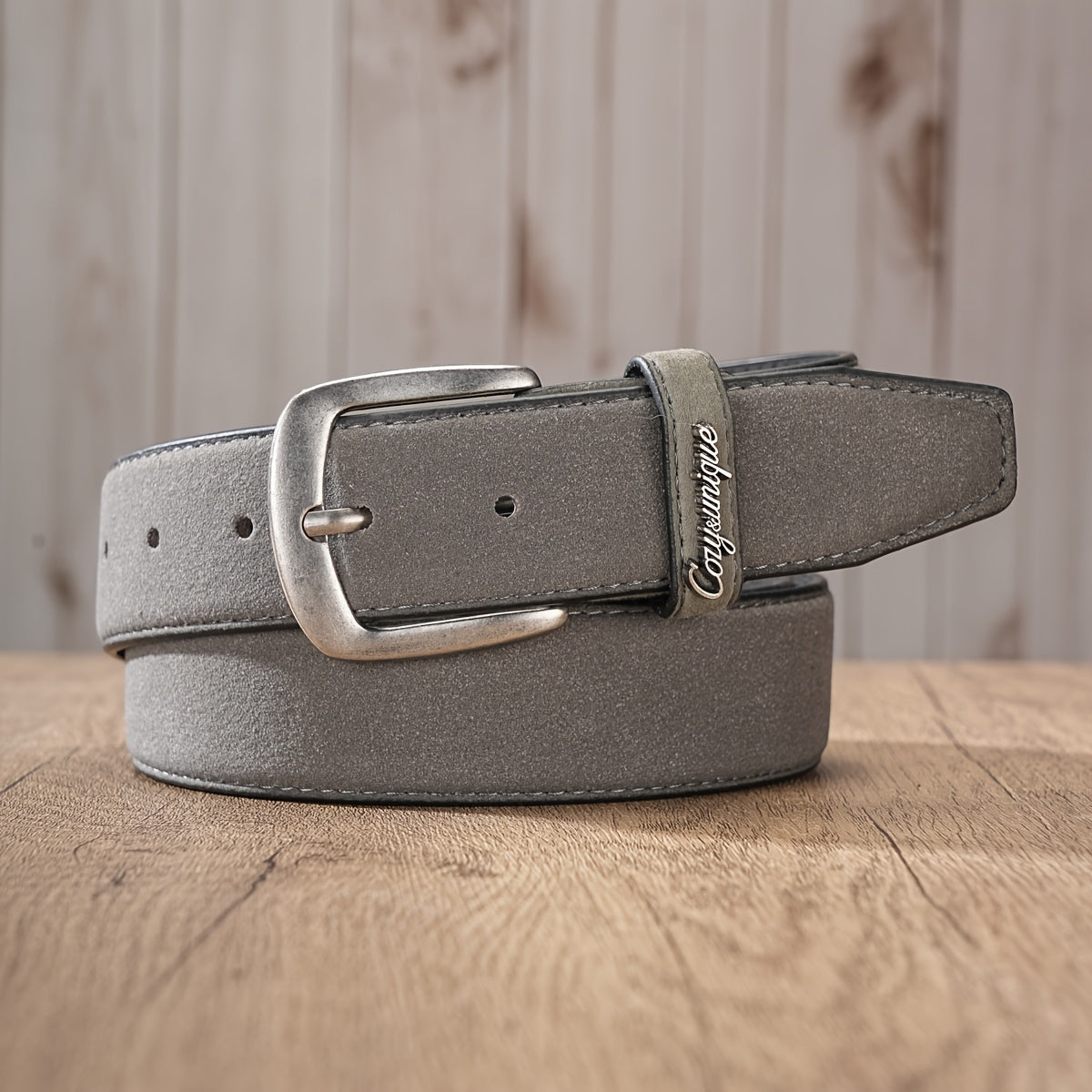 Ceinture à Boucle Classique en Simili Cuir pour Homme Isidore — visuel 4