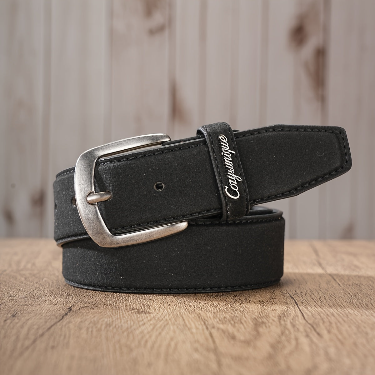 Ceinture à Boucle Classique en Simili Cuir pour Homme Isidore — visuel 9