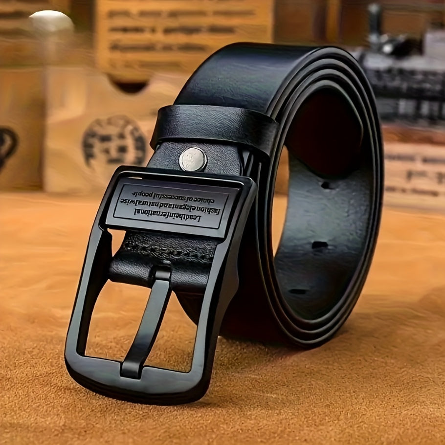 Ceinture à Boucle Classique en Simili Cuir pour Homme Pierre — visuel 4