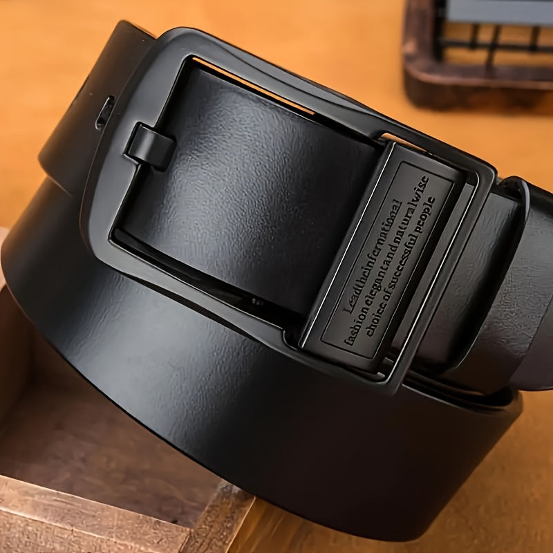 Ceinture à Boucle Classique en Simili Cuir pour Homme Pierre — visuel 5